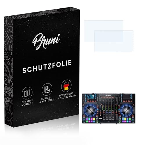 Bruni Schutzfolie kompatibel mit Denon DJ MCX8000 Folie, glasklare Displayschutzfolie (2er Set)