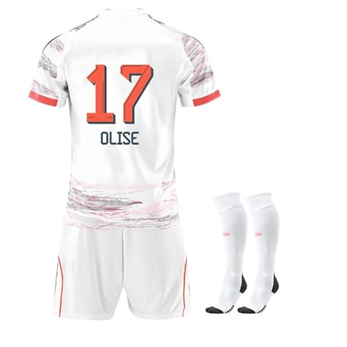 Generisch White Camouflage Away Bayern Kinder 26 New Kids Boys Mens Soccer Sport Outfit Trikot Kinder Trainning Trikot Fussball Jungen T Shirt Shorts Socks Outdoor Football Jersey Set