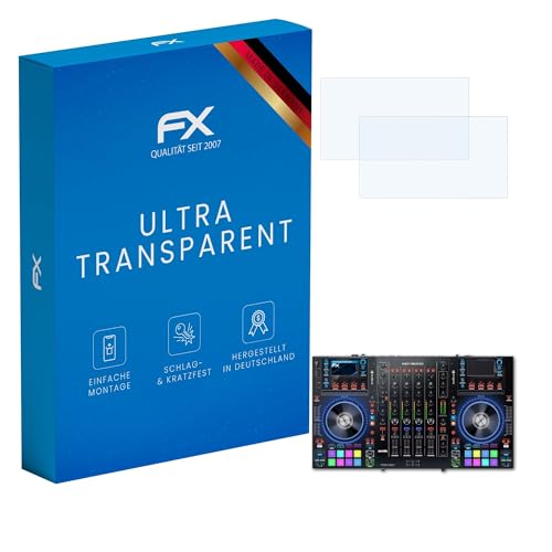 atFoliX Schutzfolie kompatibel mit Denon DJ MCX8000 Folie, ultraklare FX Displayschutzfolie (3er Set)
