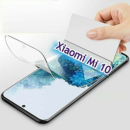 Cracksin Gorilla Schutzfolie für Xiaomi Mi 10 [2 Stück] 3D Nano-Tech, Klar Folie, 100% Fingerabdrucksensor, Displayschutz, TPU NANO