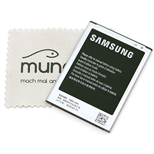 Akku für Samsung Original EB-B500BE für Samsung i9190 Galaxy S4 mini i9195 Galaxy S4 mini LTE mit mungoo Displayputztuch