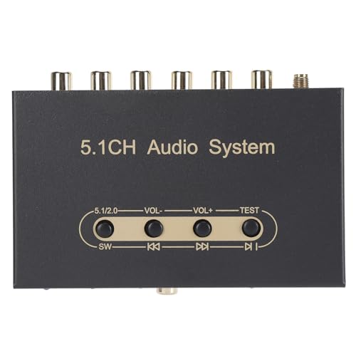 5.1 Kanal Sound Decoder, Digitaler Sound Decoder Konverter, Unterstützt ARC Glasfaser Koaxial BT Digital Sound System Dekodierung für DTS für AC3, LPCM, für DVD Player (EU)