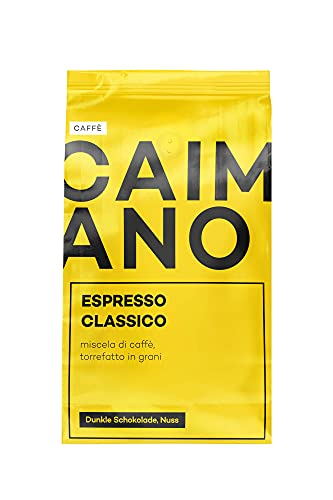 CAIMANO® Espresso Classico (1kg) Ganze Espressobohnen - Ideal Für Siebträger & Kaffeevollautomaten - Arabica/Robusta - Wenig Säure - Nussig, Schokoladig