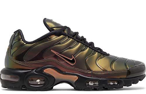 Nike Air Max Plus Herren Sportschuhe, Schwarz/Metallic-Kupfer, 10