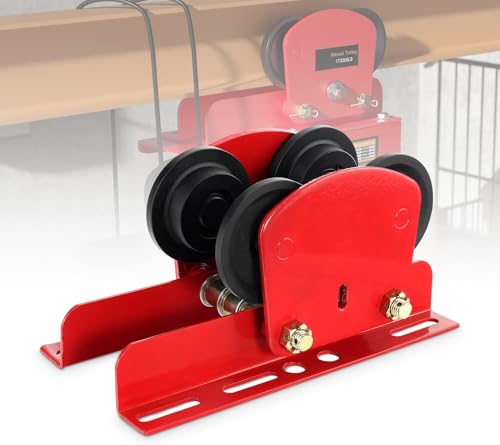 Elektrischer Hebezeug, manuell, 1 Tonne, strapazierfähig, 1000 kg Kapazität für PA600 bis PA1000 Hebezeug, Schubgetriebe, Doppelräder, I Beam Trolley, 6,8 cm – 11 cm, verstellbarer Flansch zum Heben