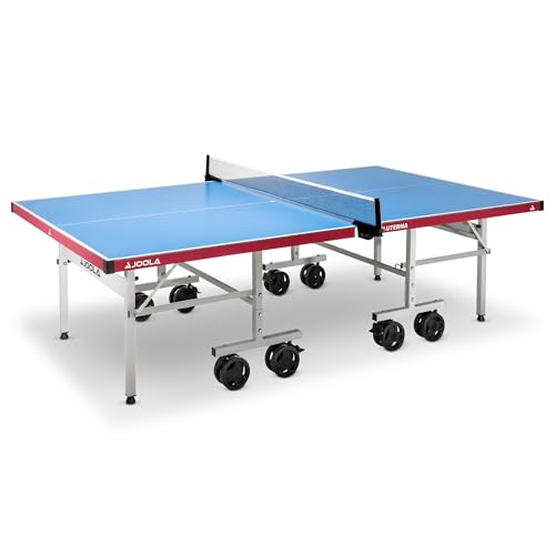 JOOLA 11650 Tischtennistisch ALUTERNA - Profi Outdoor Tischtennisplatte Wetterfest 6 MM Aluminium-Kunststoffverbundoberfläche - Einklappbares Untergestell, 274 x 152,5 x 76 CM