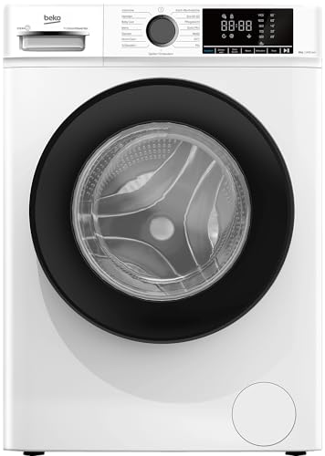Beko BM3WFOE841PSA freistehende Waschmaschine, Waschvollautomat, 8 kg, Schleuderwahl 1400 U/min, AddXtra, SteamCure, Coldwash Wasser-& Zeitersparnis, Weiß