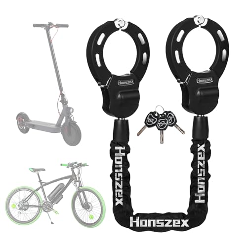 Honszex E Scooter Schloss, Handschellenschloss, E Roller Schloss Hohe Sicherheit, 36.22inch Escooter Schlöss Diebstahl Sicher, Bike Lock, Zubehör für Elektrofahrräder und Elektroroller