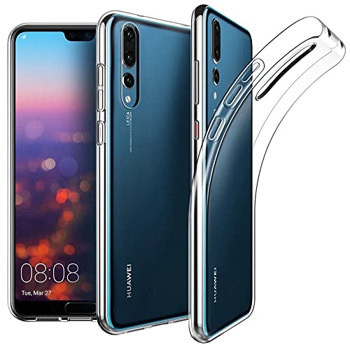 Oprimio Kristallklar Hülle für Huawei P20 Pro [Silikon Hülle] [%100 Durchsichtig] [Deutsche Material] [Ultra Dünn] Transparente Handyhülle für Huawei P20 Pro