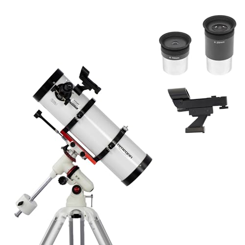 Omegon Teleskop Advanced 130/650 EQ-320 | Astronomie-Spiegelteleskop | Lichtstark & Benutzerfreundlich | hohe Qualität | Ideal für Einsteiger | Deep-Sky & Planeten