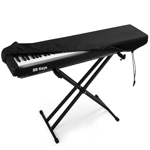 Musiin Staubschutzhülle für Klaviertastaturen mit 88 Tasten, kompatibel mit Yamaha PSR-EW425, Genos 2, Roland V-COMBO VR-730, elastisch, staubdicht, täglicher Schutz vor Staub und Tierhaaren