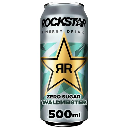Rockstar Energy Drink Waldmeister - Koffeinhaltiges Erfrischungsgetränk für den Energie Kick, EINWEG (1 x 500ml) (Verpackungsdesign kann abweichen)