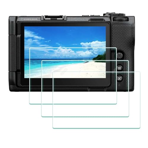 ULBTER Displayschutzfolie Schutzfolie für Nikon ZR Z R Kamera & Blitzschuh-Abdeckung, 9H Härte LCD Gehärtetes Glas Kratzfest Anti-Fingerabdruck Anti-Staub Blasenfrei, 3 Stück