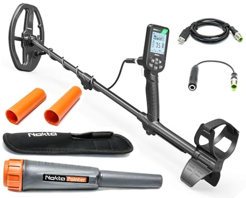 Nokta Simplex Lite mit Nokta-Pointer pinpointer, Metallsuchgerät, Detektor, IP68 Komplett wasserdicht, Metalldetektor Profi Set, Sondeln, Für Erwachsene und Kinder