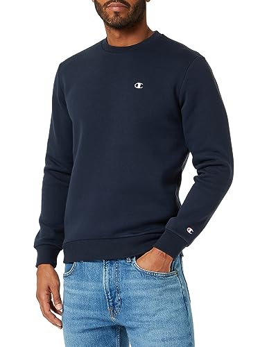Champion Legacy Basics-Powerblend Fleece Crewneck Sweatshirt für Herren, Marineblau, S