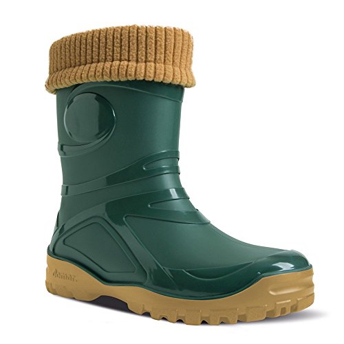 DEMAR Gummistiefel mit Wolle gefüttert Young FUR-2 (40, grün)