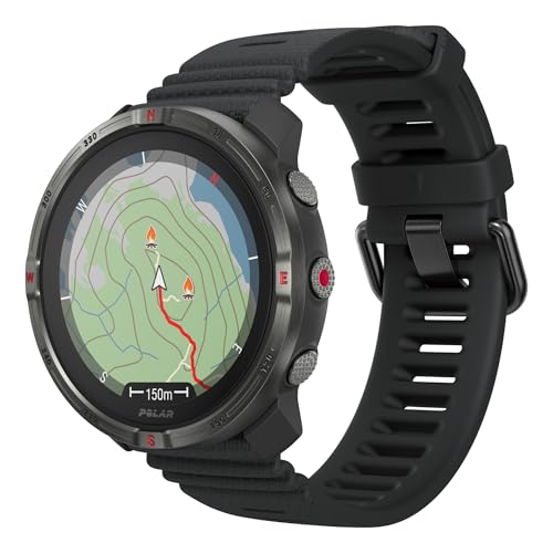 Polar Grit X2 Multisport-GPS-Outdoor-Uhr – AMOLED-Display, Offline-Karten, Dual-Frequenz-GPS, EKG am Handgelenk, Elixir-Biosensorik, TrainingPeaks, SpO2, bis zu 7 Tage Akkulaufzeit