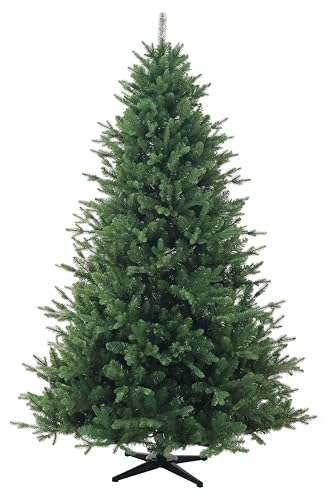 Künstlicher Pop-Up Weihnachtsbaum 210 cm (Ø ca. 139 cm) PE/PVC – 2659 Spitzen, super schneller Aufbau (Stecksystem), schwer entflammbar, inkl. Metallständer | 20 Jahre Erfahrung – RS Trade