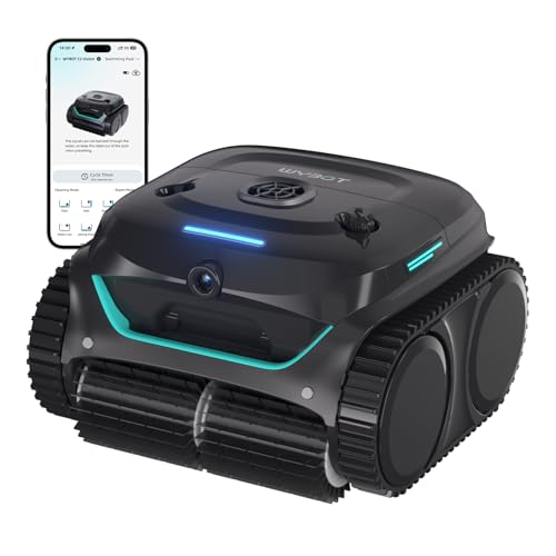 WYBOT (2025 Neues Modell) C2 Vision-A Kabelloser Poolroboter Akku mit KI-Kamera, 8 Modi, starker Saugkraft, Dual-Filter, Wasserlinie, Poolroboter Akku Wand und Boden, App-Steuerung-schwarz dunkelgrün