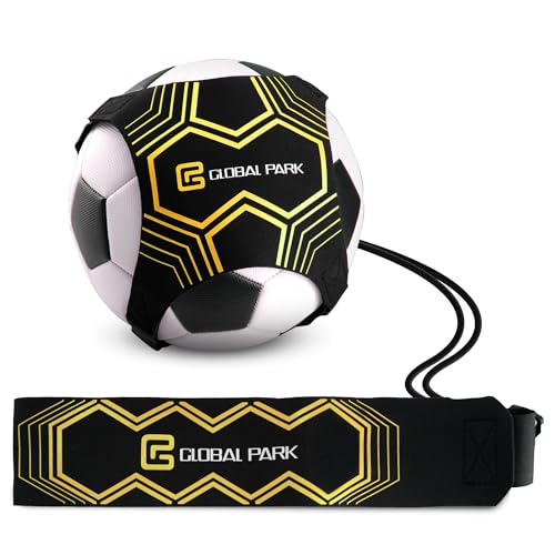 Fußball/Volleyball/Rugby Kick Throw Trainer Solo Praxis Training Aid Control Fähigkeiten Verstellbar (schwarz)