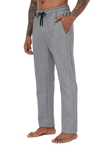 Yageshark Jogginghose Herren Baumwolle mit Stretch, Atmungsaktive Sporthose, Freizeithose Herren Lang, Jogger Trainingshose mit Taschen