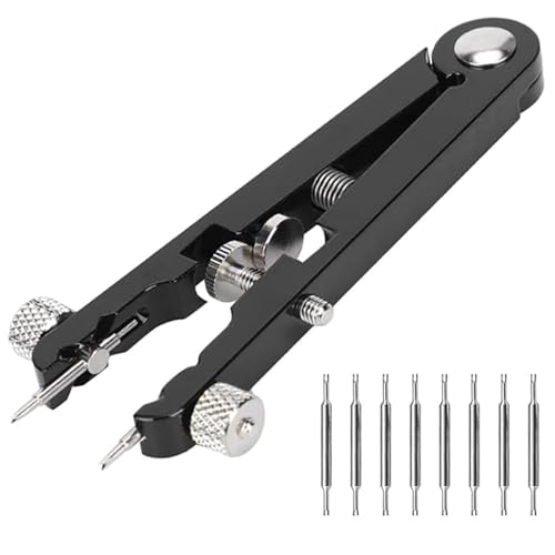 Aiyraa Uhrenarmband Werkzeug,Typ Uhrenarmband Federstegzange auf Aluminiumlegierung mit Robusten 8 Spitzen,Uhrenwerkzeug Armband Entferner,Präzisionspinzetten für Uhrenarmbänder Wechseln und Reparatur