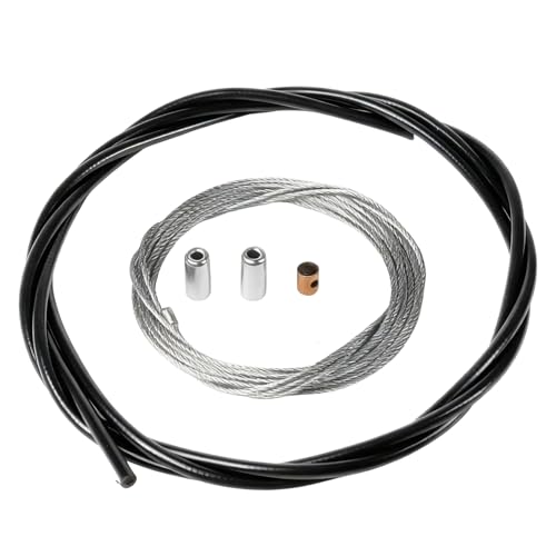 FortuneGlobe Universal Gaszug 2,50m mit Ummantelung – Für Vergaser-Roller 50cc, Motorrad und Mofa