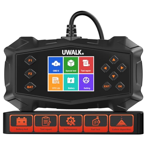 OBD2 Diagnosegerät OBD Auto Adapter: EOBD Auto Scanner Motor Diagnose Fehlerauslesegerät Lesegerät mit OBDII Funktionen - Deutsch KFZ Auslesegerät für Alle Fahrzeuge Ford BMW VW Mercedes Audi