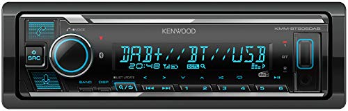 Kenwood KMM-BT506DAB USB-Autoradio mit DAB+ und Bluetooth Freisprecheinrichtung (komp. zu Amazon Alexa, USB, AUX-In, Soundprozessor, 4 x 50 W, var. Beleuchtung, DAB+ Antenne)