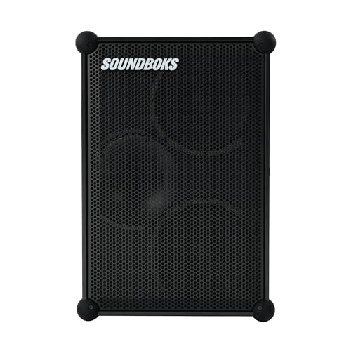 SOUNDBOKS 4 - Bluetooth Performance Speaker - USB-C-Aufladung Akku - Lautester Party Lautsprecher mit 40 Stunden Akku - Kabelloser und tragbarer Lautsprecher - Designed in Dänemark - 126dB (Schwarz)