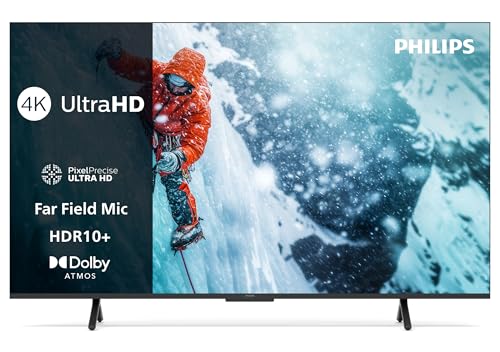 Philips 43PUS7200 4K LED Smart TV - 43 Zoll Display mit Pixel Precise Ultra HD, Titan OS Plattform und Dolby Atmos Sound - Funktioniert mit Alexa und Google Sprachassistent