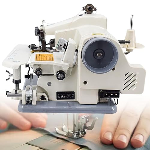 LSyySy Tragbare Blindstich-Saummaschinen, Näh- und Stickmaschine, maximale Geschwindigkeit von 1200 U/min, Nadelsteigung 3-8 mm, zum Säumen von Hosen mit Pedal mit 10 Nadeln