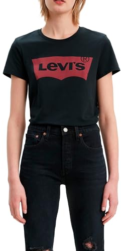 Levi's Damen The Perfect Tee T-Shirt,Stonewashed Black,M
