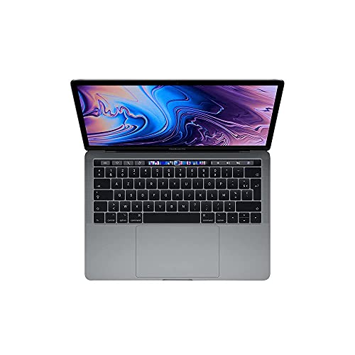Apple MacBook Pro Touch Bar 13 Zoll, MUHP2LL/A Core i5 1,4 Ghz 8Gb RAM 256 Gb SSD, QWERTZ, MacOs Catalina - Space Grau (Generalüberholt)