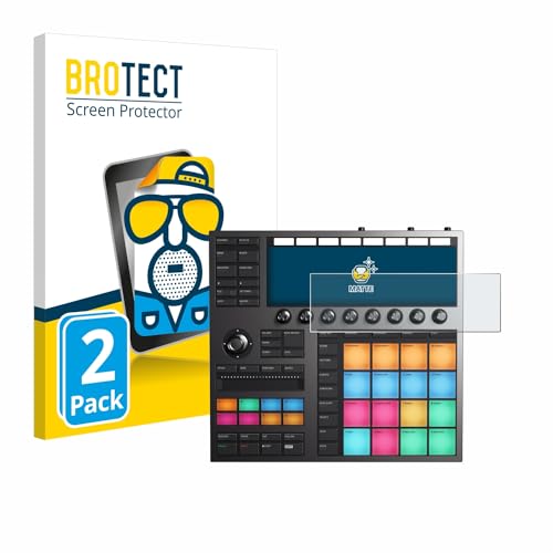 BROTECT Entspiegelungs-Schutzfolie für Native Instruments Maschine + (2 Stück) Matte Displayschutz-Folie, Anti-Reflex, Anti-Fingerprint