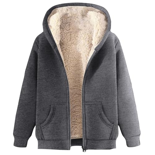 Generisch damen winterjacke sale, Winterjacke Herren Fleecejacke Warme Gefütterte Jacke Männer Mantel mit Reißverschluss Herren Winddicht Wintermantel Sweatjacke, warehouse deals angebote rückläufer