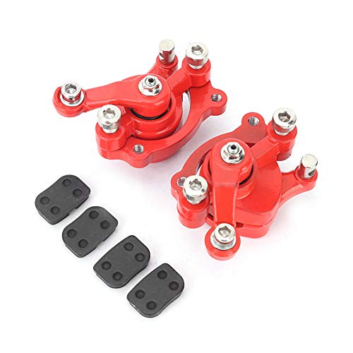 Solide Scheibenbremssattel, 2PCS Mini Moto Bremssattel Ersatzteile aus Hartmetall Vorne Hinten Ersatz Motorrad Scheibenbremssattel Pocket Bike Ersatzteile für Kid ATV Quad