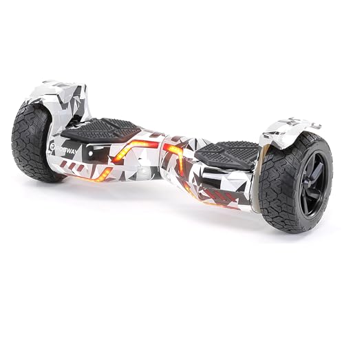 Robway X2 Hoverboard | Das Original - Offroad Edition - Marken Akku - Self Balance - Bluetooth Lautsprecher - App - Led (X2 Metro Camo, Offroad)