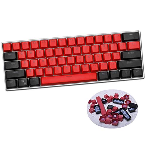 Sunzit Keycaps,61 Keycaps Backlight PBT Tastenkappe für Ducky / GH60 / RK61 / ALT61 Keyboard Keys (Keyboard