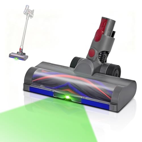 LED-Bürste-Ersatzteil Zubehör Kompatibel Mit Dyson V7,V8,V10,V11,V15,Staubsauger Bürste für Verhedderungsfrei und Antistatisch,Bodendüse für Hartböden und Teppiche.