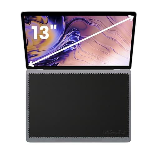 LetsSwipeThat® 1 Mikrofasertuch für Tastaturschutz - MacBook Air M4 13 Zoll Zubehör - MacBook Zubehör Must-Have für Streifenfreie Reinigung