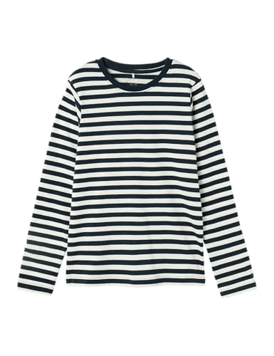 NAME IT Jungen Nkmsalmo Nreg Top Noos Langarmshirt, Dark Sapphire, 134-140 EU