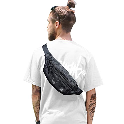 SZSYCN Bauchtasche, Hüfttasche und Gürteltasche für Herren und Damen, Sportbauchtasche, kleine Polyester-Fanny-Pack-Hüfttasche für Outdoor-Aktivitäten, Sport, Wandern, Joggen und Hundespaziergänge