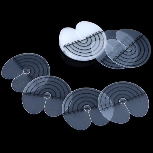 25 Stück Haarverlängerung Schablone mit Skala Abteilen Haarverlängerung zum Anbringen von Keratin Haarverlängerung Schutz Schablone für U-Tip Keratin Bondings Bondings Extension