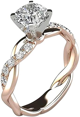 Ringe für Frauen Silber Ring Braut Zirkon Diamant Elegant Verlobung Ehering Ring Ringe für Frauen Geschenk Trendy Schmuck
