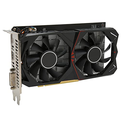 4GB Grafikkarte, 128Bit GDDR5 Video Karte für PC Gaming, DP, HDMI, DVI, PCI Express 3.0x16 mit Dual Fan für Büro und Gaming Grafikkarte