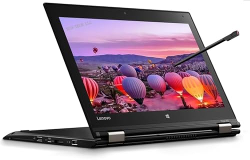 Lenovo ThinkPad Yoga 260 2-in-1 Touchscreen Laptop, 12,5 Zoll (1366x768), Intel Core i5-6300U, 8GB RAM, 256GB SSD, US QWERTY Tastatur, Pen, Windows 11 Pro (Generalüberholt)