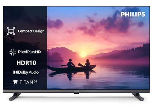 Philips 32PFS6000 2K HD LED Smart TV - 32 Zoll Display mit Pixel Plus, Titan OS Plattform und Dolby Digital Sound - Funktioniert mit Alexa und Google Sprachassistent