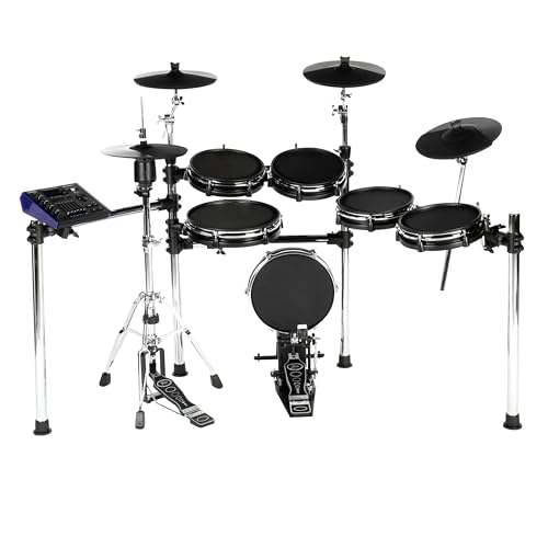 Fame DD-ONE XT SP E-Drum Set, Elektronisches Schlagzeug-Set mit 193 Simon Phillip Sounds, echter HiHat, Meshhead-Pads, 12