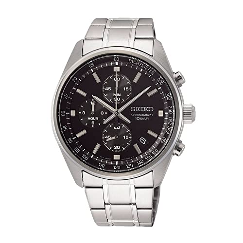 Seiko Herren-Uhr Quarz Edelstahl mit Edelstahlband SSB379P1